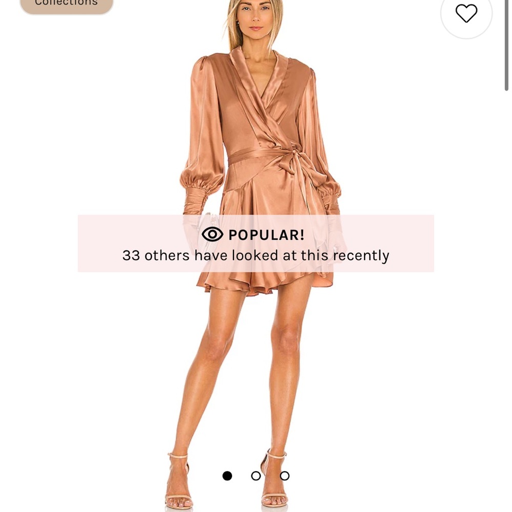 Zimmermann wrap dress rose color